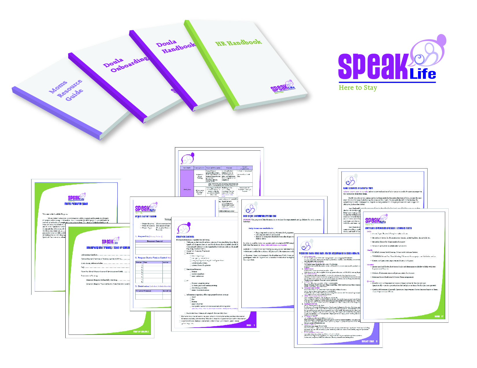 Speake Life project branding guide book examples